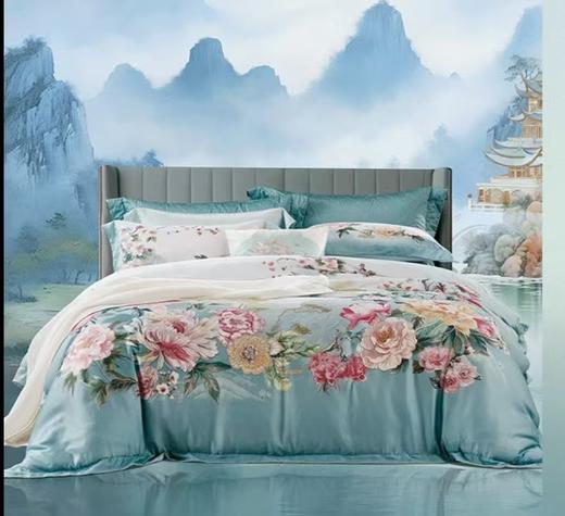 【富安娜】B座7F国绣独幅床单四件国色系列·国色天香 商品图0