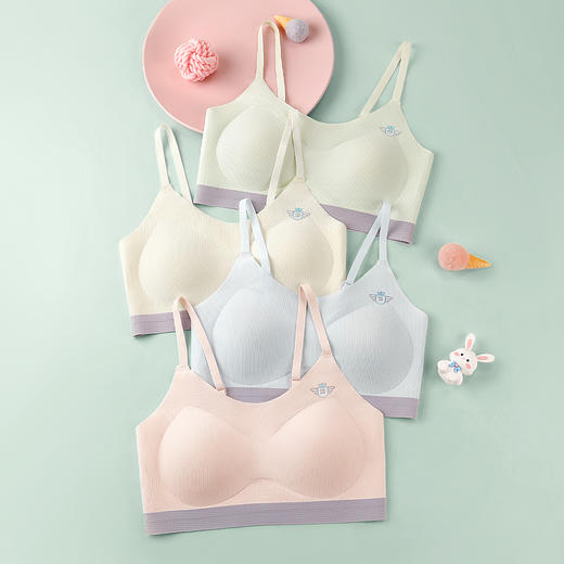 A5-2️⃣件装【12-16岁发育期】儿童文胸青春期学生内衣少女文胸   青梅物语/  轻氧甜心/豆沙米露【青春系列】 商品图7
