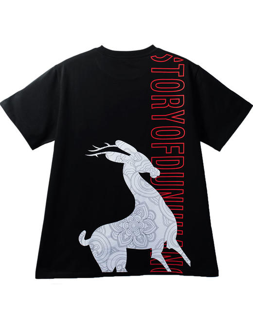 敦煌故事短袖t恤宽松版新棉时尚百搭夏青年 商品图3