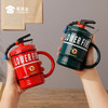 【趣味消防陶瓷杯】创意日用手柄水杯办公便携喝茶杯子 商品缩略图3