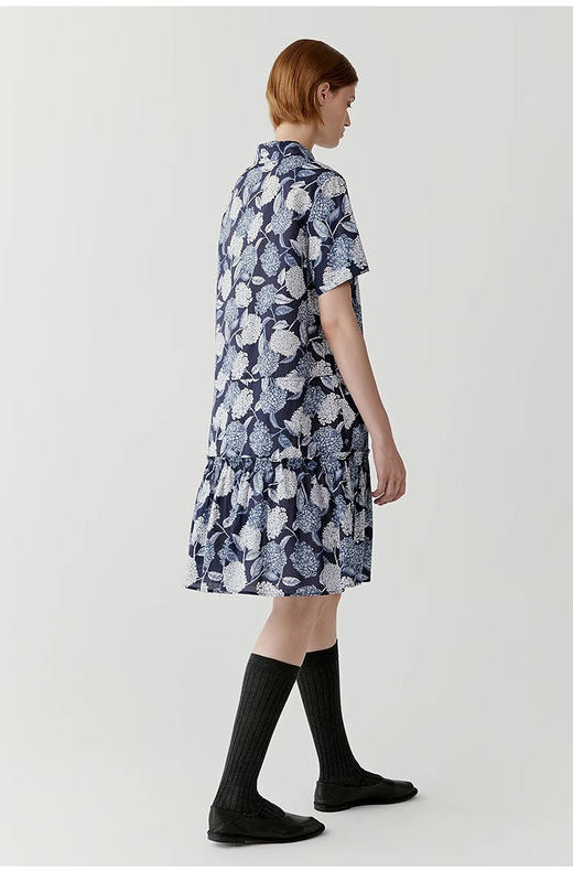 【高品质私服】【IC抗皱全棉印花布中长连衣裙】简约大方，展现出于练与优雅的气质G1314-CC【无标出货 介意慎拍】 商品图12