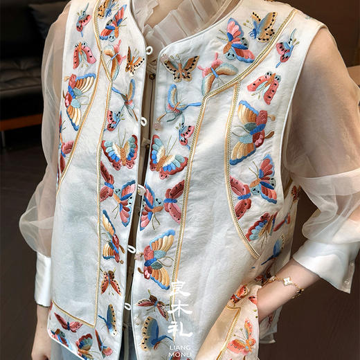 【不退不换】【现货】良木礼国风桑蚕丝马甲（280866） 商品图3