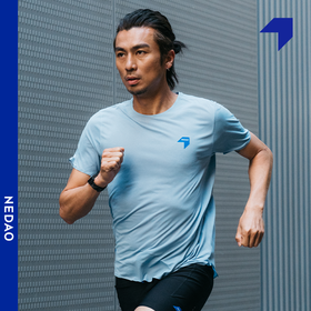 NEDAO内道纯色跑步爽感T恤  男子