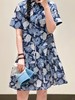 【高品质私服】【IC抗皱全棉印花布中长连衣裙】简约大方，展现出于练与优雅的气质G1314-CC【无标出货 介意慎拍】 商品缩略图4