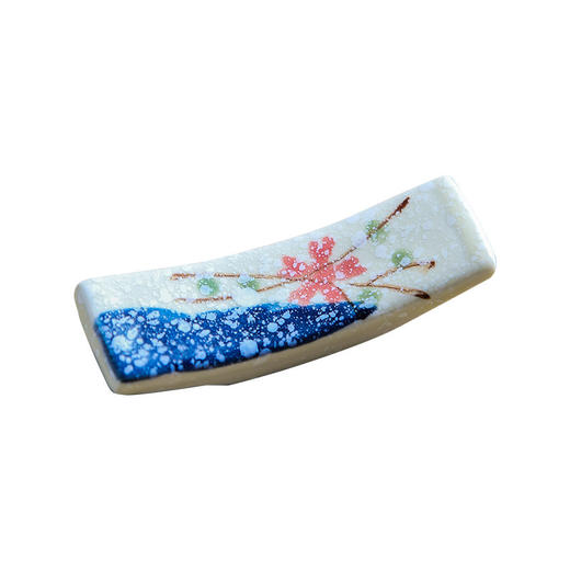 【出口筷勺托架】日式陶瓷筷子架家用勺子托架筷托餐厅酒店摆台餐具釉下彩和风筷枕 商品图4