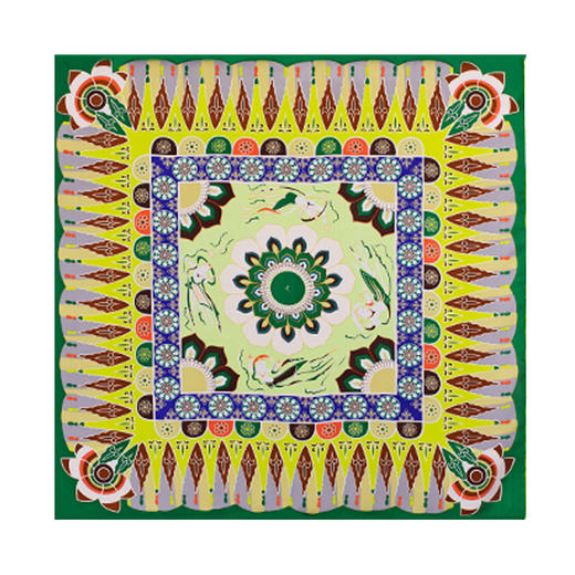 敦煌故事桑蚕丝印花送礼中国风女丝巾 商品图5