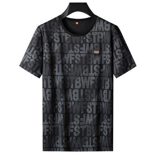 【DPS】大依优型大码短袖T恤加肥加大夏装冰丝短袖体恤宽松运动休闲凉感男士胖子上衣 商品图5