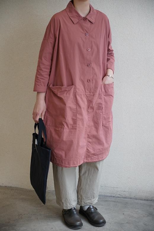 ALBUM DI FAMIGLIA 高翻领显瘦大口袋连衣裙 商品图3