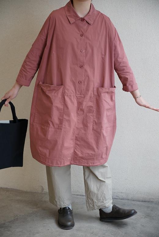 ALBUM DI FAMIGLIA 高翻领显瘦大口袋连衣裙 商品图0