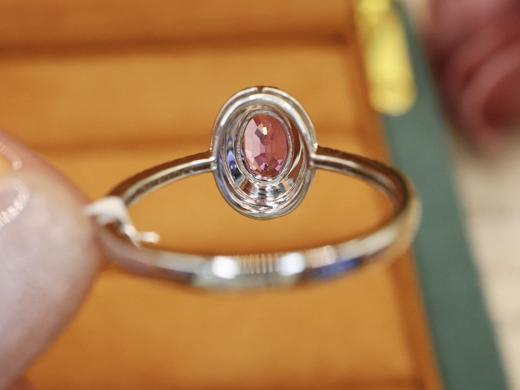 0.7ct刻面帕帕拉恰蓝宝石戒指 商品图2