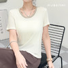 MUBENMI木本木米羊毛醋酸短袖T恤 | 面料清爽细腻、 基础款、经典百搭、时髦不单调 商品缩略图1