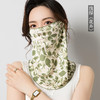 纯新真丝印花蒙面巾，100%桑蚕丝针织双面绸挂耳围脖WY-1021 商品缩略图0
