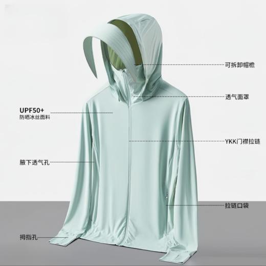 M2臣禾【正肩云朵原纱防晒衣】 可拆卸帽檐休闲薄外套	JZ252010375 商品图4