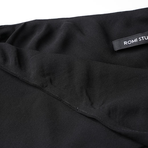 ROMI STUDIO“Vintage”系列气质垂坠感A字荷叶边松紧长款半裙Q3222 商品图7