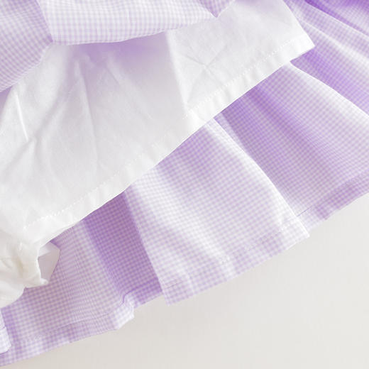 马克珍妮女童文艺格纹蛋糕短裙半身裙儿童裙裤2025夏装新款550875 商品图4