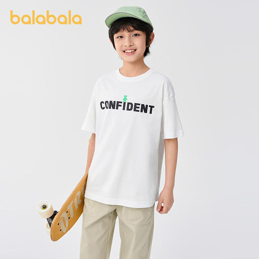 巴拉巴拉儿童短袖t恤男女童上衣童装2025款速干夏装 商品图2