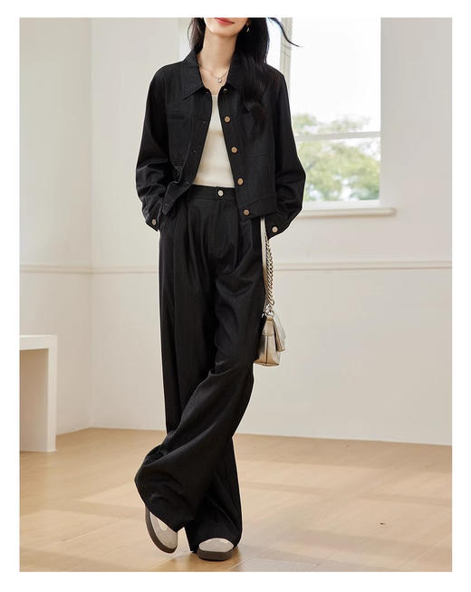 裁缝学苑AS469复古松弛感套装纸样女新款翻领外套阔腿裤两件套版型样板 商品图1