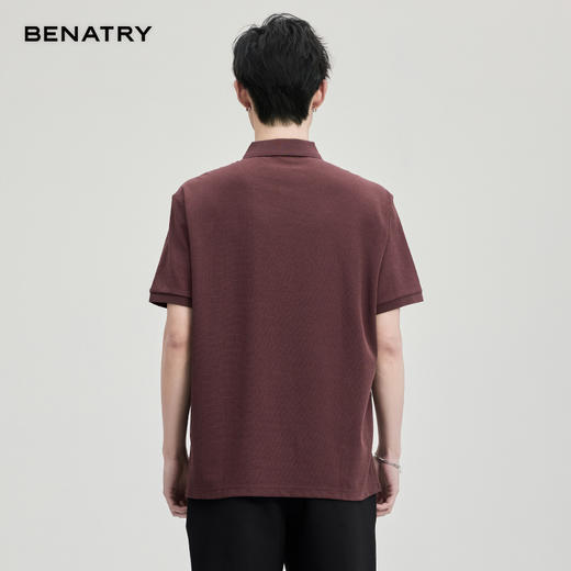 贝纳川260克爆米花棉短袖POLO ECF114001 商品图3