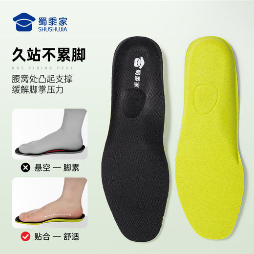 【实付满399送保温杯】【蜀黍家10mm艾草抑菌鞋垫】户外运动透气鞋垫 吸湿快干防臭垫子 商品图2