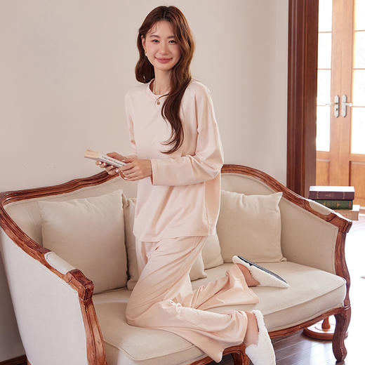 简约卫衣棉长袖长裤套装 商品图4