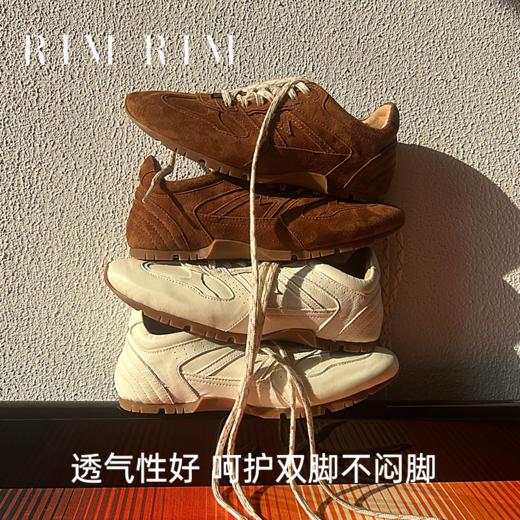 RIM RIM百搭复古阿甘鞋女平底板鞋德训鞋轻便运动休闲鞋2477-1 商品图0