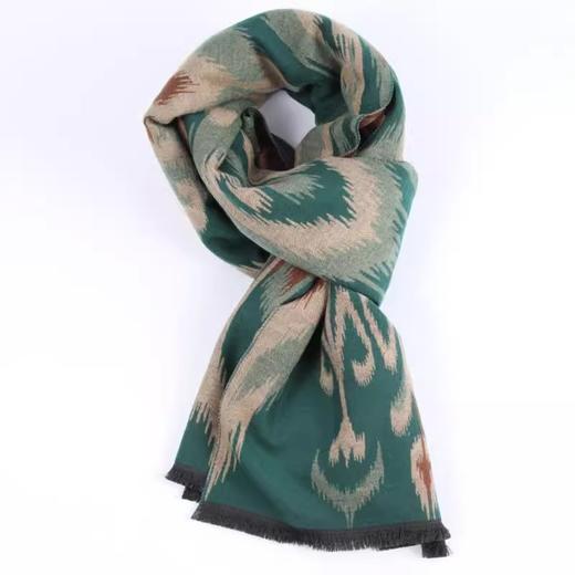 至爱疆物·艾德莱斯羊毛围巾  布谷鸟的翅膀花 商品图1