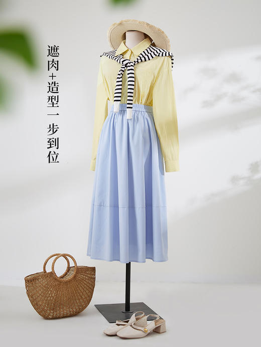 【初夏新品】熙世界黑白条纹外搭披肩女春夏新款坎肩空调房搭肩多功能毛衫围巾 商品图5