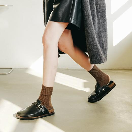 RIMRIM塑型马皮鞋凉鞋女夏季新款厚底勃肯鞋休闲百搭罗马半拖鞋马皮 勃肯鞋2377-1 商品图3