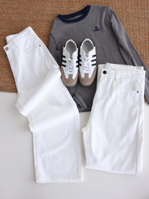 送8元退货运费【百搭阔腿天丝牛仔裤】好穿到爆!孟子义同款 天丝+桑蚕丝+棉，轻薄舒弹又透气上身不闷不沾，清爽一整天 高腰收腹的款式，藏起粗粗腿、肉肉肚 商品图1