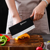 【龙泉宝剑厂-龙泉菜刀】黑精钢斩切两用刀 全刃锋利斩切 防滑结实耐用  商品缩略图4