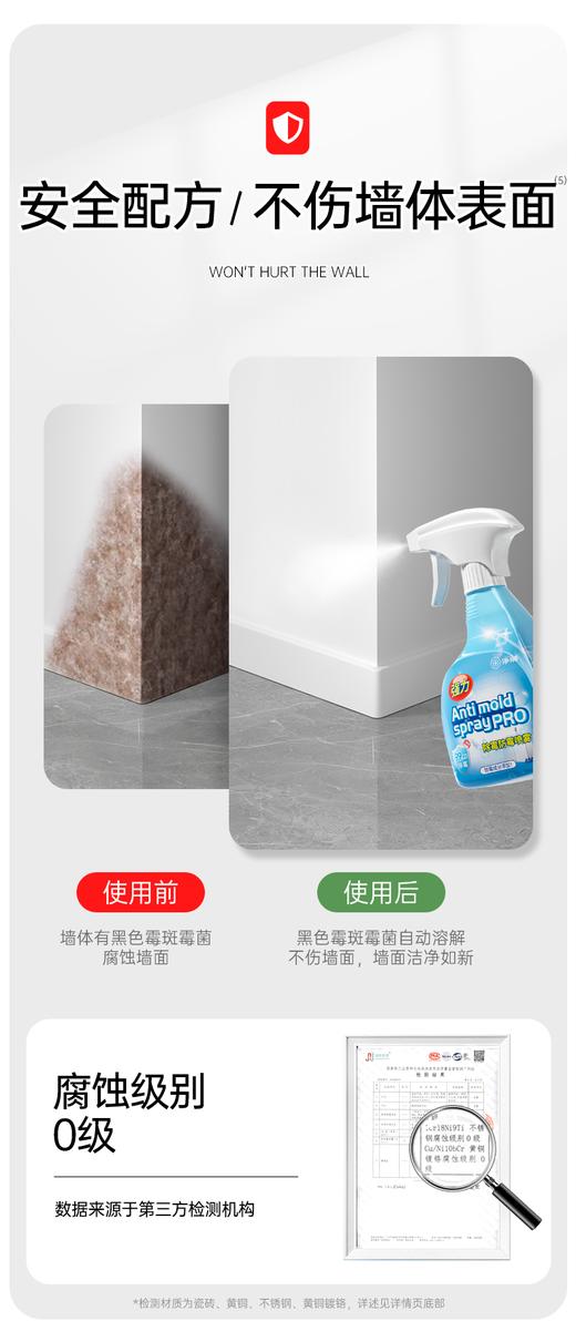 净狮除霉防霉喷雾400ML/瓶 商品图4