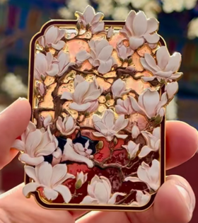 玉兰花-流沙冰箱贴