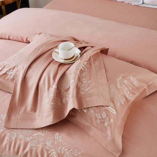 百富帝60支全棉新疆长绒棉绣花四件套新中式轻奢风100%棉高支高密 商品图4