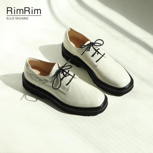 RIM RIM塑型马皮鞋新款小众乐福鞋单鞋厚底英伦风圆头百搭时尚款2353 商品图0
