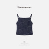 COCO ZONE刘一一 丝网印花波点显瘦可爱减龄吊带背心CD2A0270 商品缩略图0
