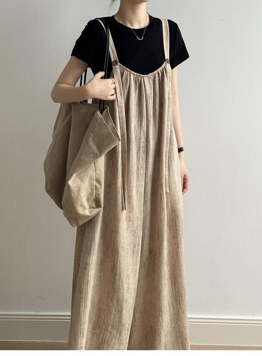 裁缝学苑AS461松弛感背带裤纸样女装盐系直筒阔腿大脚连体裤样板图纸 商品图6