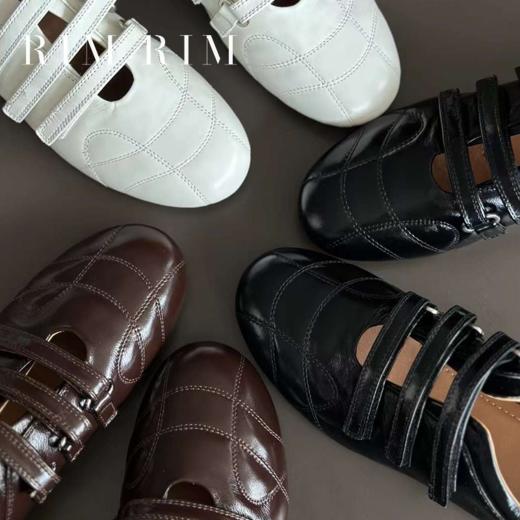 RIM RIM【松弛系列】复古撞色运动薄底德训鞋休闲塑形马皮鞋棒球鞋3608-1 商品图1
