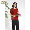 佐尔美夏季新款新中式国风时尚气质桑蚕丝短袖衬衣女M42CS08 商品缩略图2