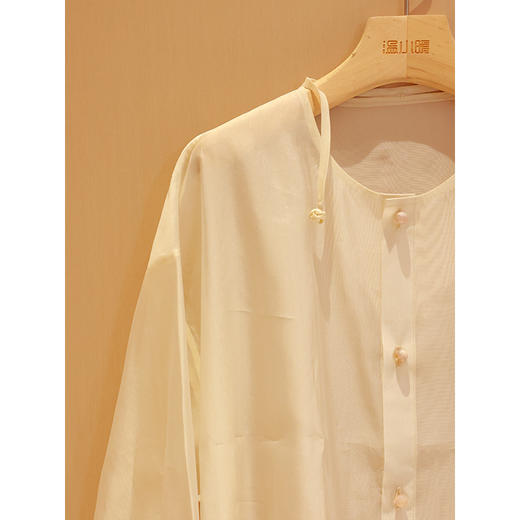 【线上专属】新中式衬衣(25710111柳絮-结缘款) 商品图1