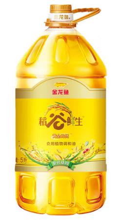 【集采】金龙鱼稻谷鲜生食用植物调和油5L 商品图0