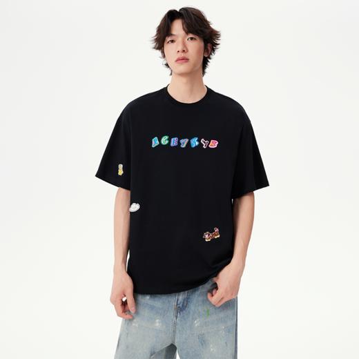 YKYB黄子韬短袖T恤情侣全棉彩色舒适透气童趣个性活力上衣Y52NDT025 商品图2