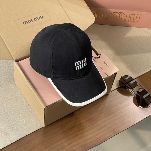 MIUMIU缪缪logo刺绣徽标2025新款棒球帽男女同款情侣款（CO） 商品图2