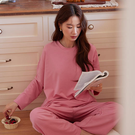 简约卫衣棉长袖长裤套装 商品图5