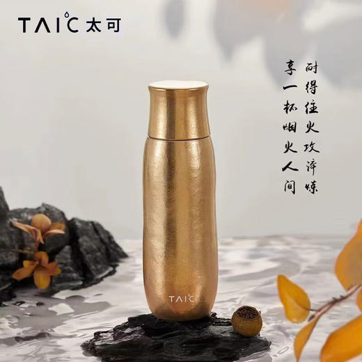 TAIC太可纯钛臻享焖茶杯磁吸盖子双层保温杯子大容量按压出水水杯 商品图2