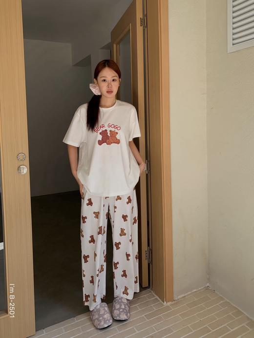 老米优品🎈3-5天！ 《小熊环游记🐻冰瓷棉熊熊乐园家居服套装》轻，薄，软，可爱出圈！！TZ250414A 商品图3