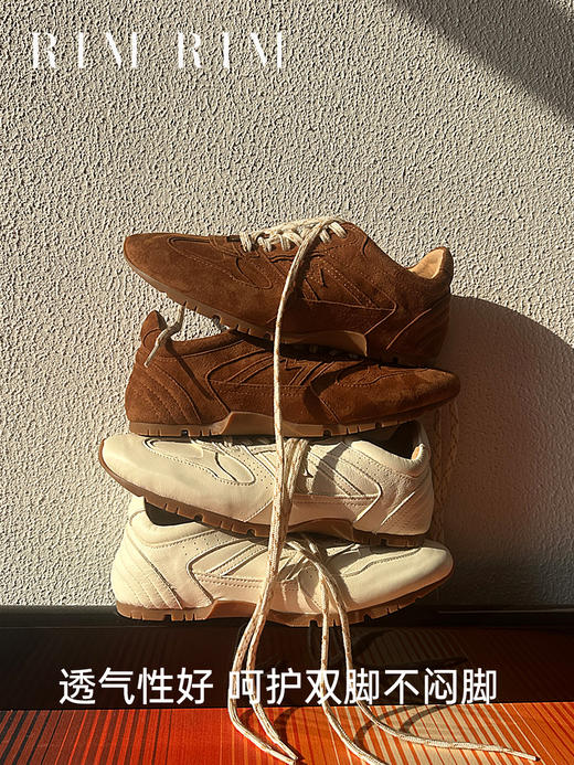 RIM RIM百搭复古阿甘鞋女平底板鞋德训鞋轻便运动休闲鞋2477-1 商品图2