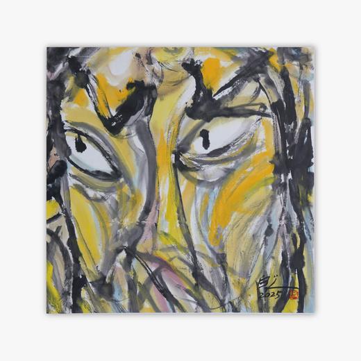 许固令《脸谱之十一》国画原作53CM*53CM 手绘宣纸脸谱系列斗方作品【GH0490】 商品图0