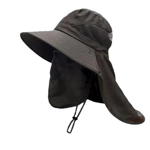 防晒帽子男士夏季渔夫帽太阳帽户外防晒面罩遮脸钓鱼帽可拆卸面罩 商品图4