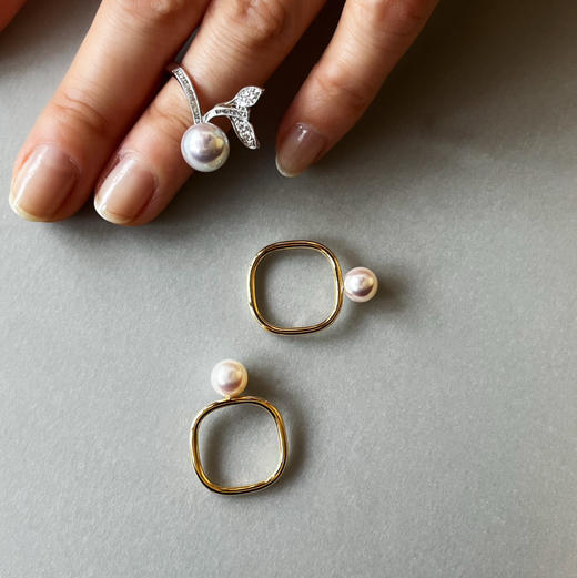 CHIC系列 18K镶AKOYA珍珠 戒指 商品图1