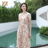 佐尔美夏季新款 气质碎花桑蚕丝连衣裙女E32LS09 商品缩略图2